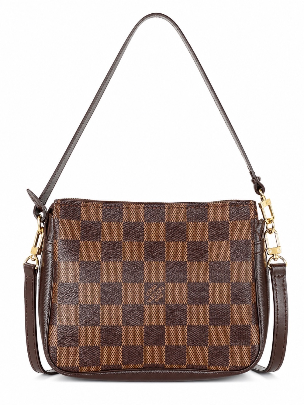 Louis Vuitton Damier Ebene Trousse Accessories Pochette + Authentic LV Crossbody